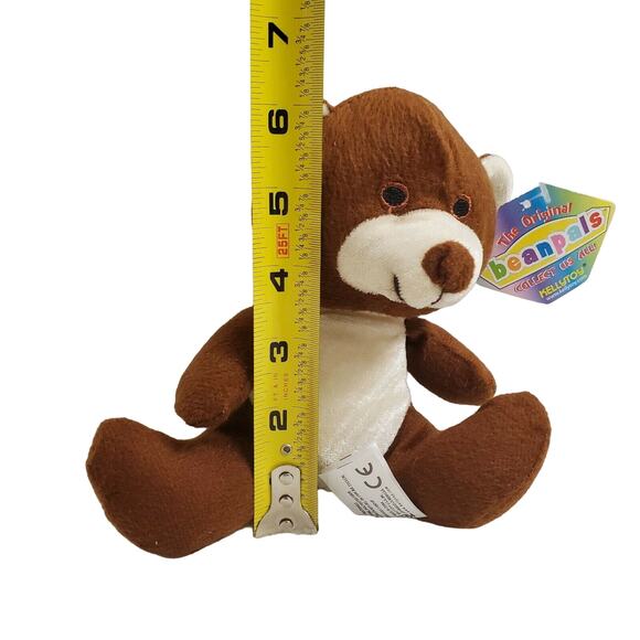 Kelly Toy The Original Bean Pals Brown Bear Plush 6" - Picture 4 of 6
